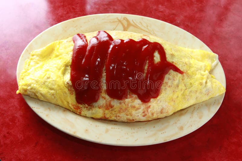 Orez omletă stock photos