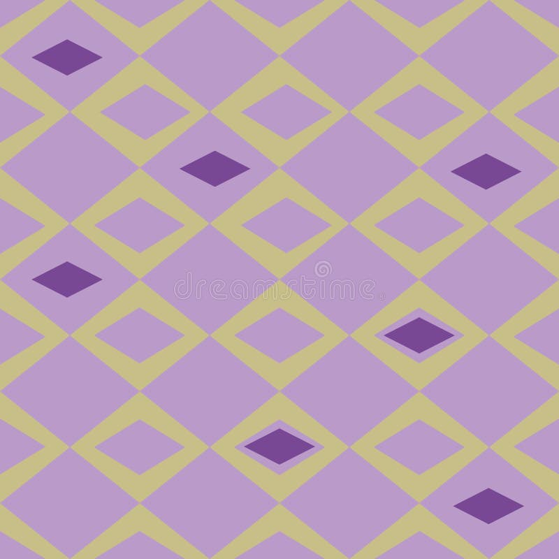 Organic abstract modern purple and beige diamonds seameless pattern. vector illustration Organic abstract modern purple and beige diamonds seameless pattern. vector illustration