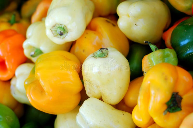 Organic Bell Peppers stock photo. Image of home, pepper 27251512
