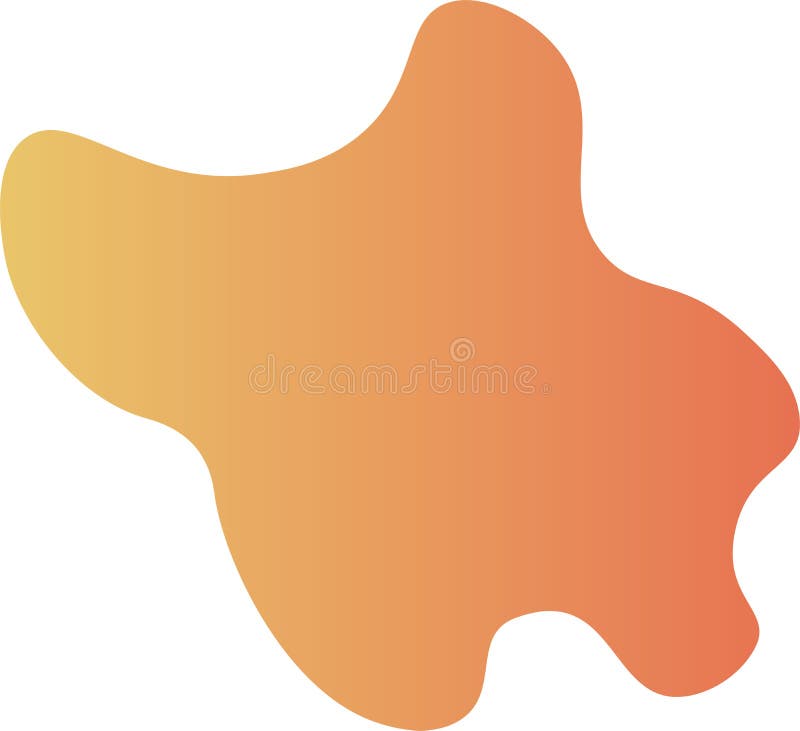 Organic black blobs irregular shape. Abstract fluid shapes vector set, simple water forms stock illustration