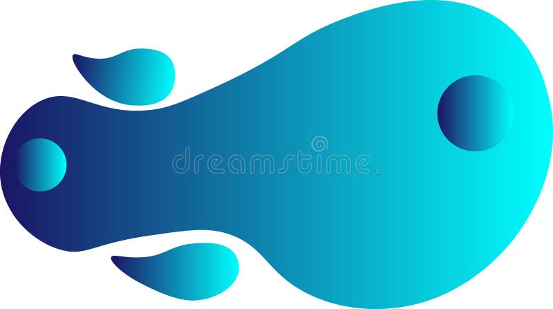 Organic black blobs irregular shape. Abstract fluid shapes vector set, simple water forms royalty free illustration