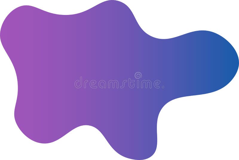 Organic black blobs irregular shape. Abstract fluid shapes vector set, simple water forms stock illustration