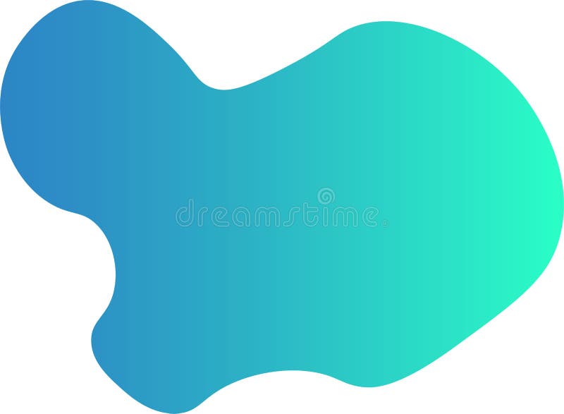 Organic black blobs irregular shape. Abstract fluid shapes vector set, simple water forms stock illustration