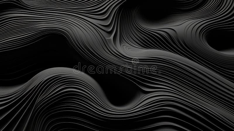 Organic black line background royalty free illustration