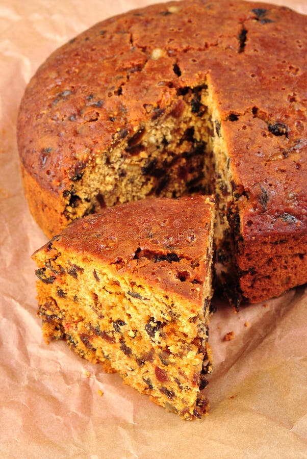 Organic Christmas Cake with Fruit Stock Photo Image of traditon, cake