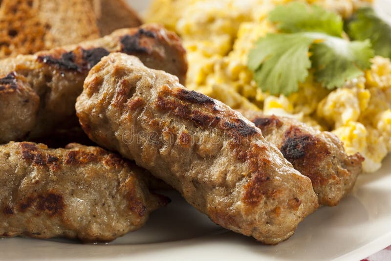 Organic Cooked Maple Breakfast Sausage Stock Photo Image of breakfast, meal 30325068