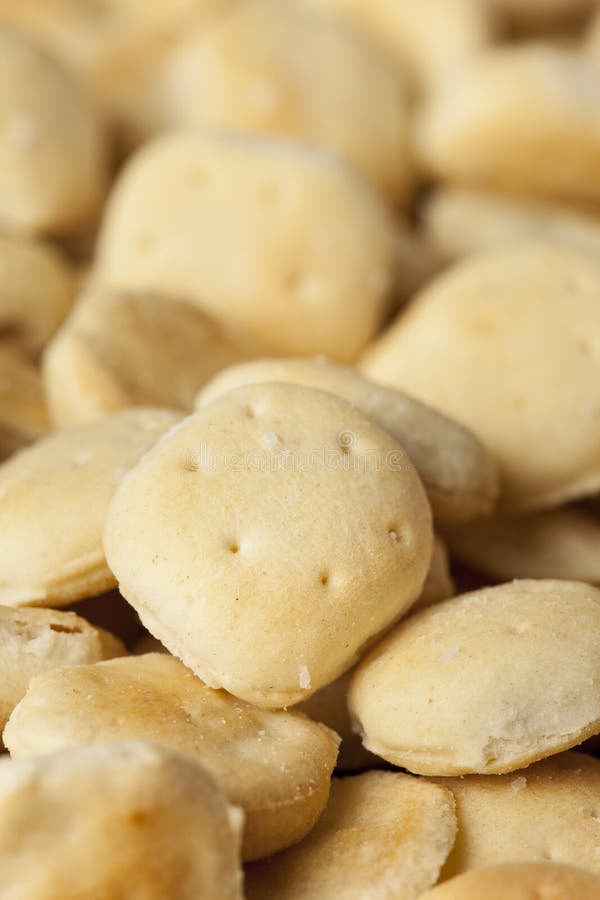 Organic Crunchy Oyster Crackers Stock Photo Image of cooked, saltines