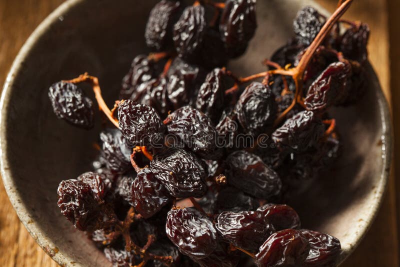 Organic Dry Raisins on the Vine Stock Image Image of snack, seedless