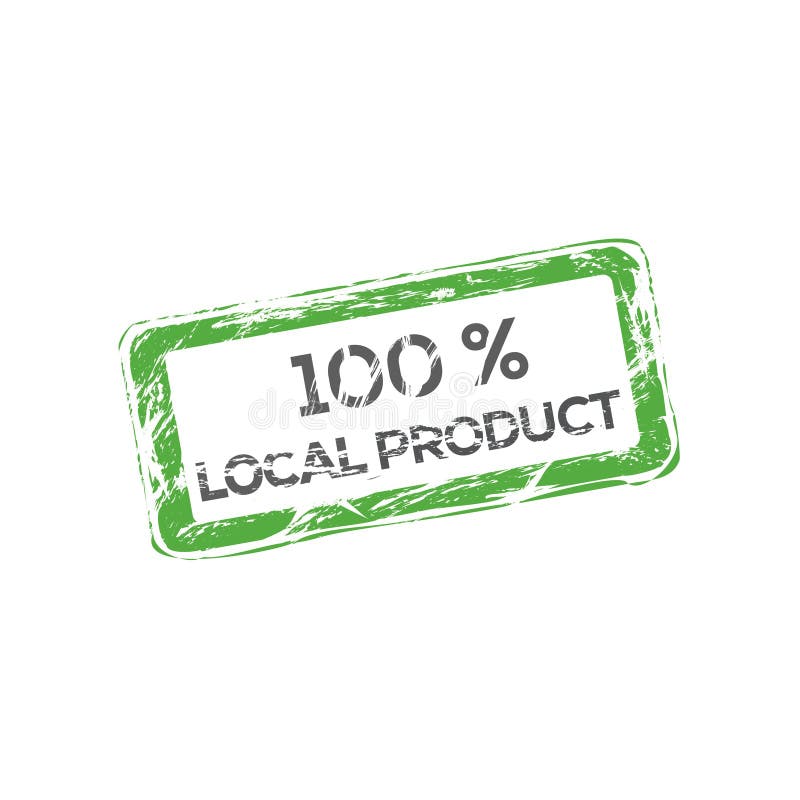 Organic food vector logo. Farm fresh logo. 100% local product emblem stock illustration Organic food vector logo. Farm fresh logo. 100% local product emblem stock illustration