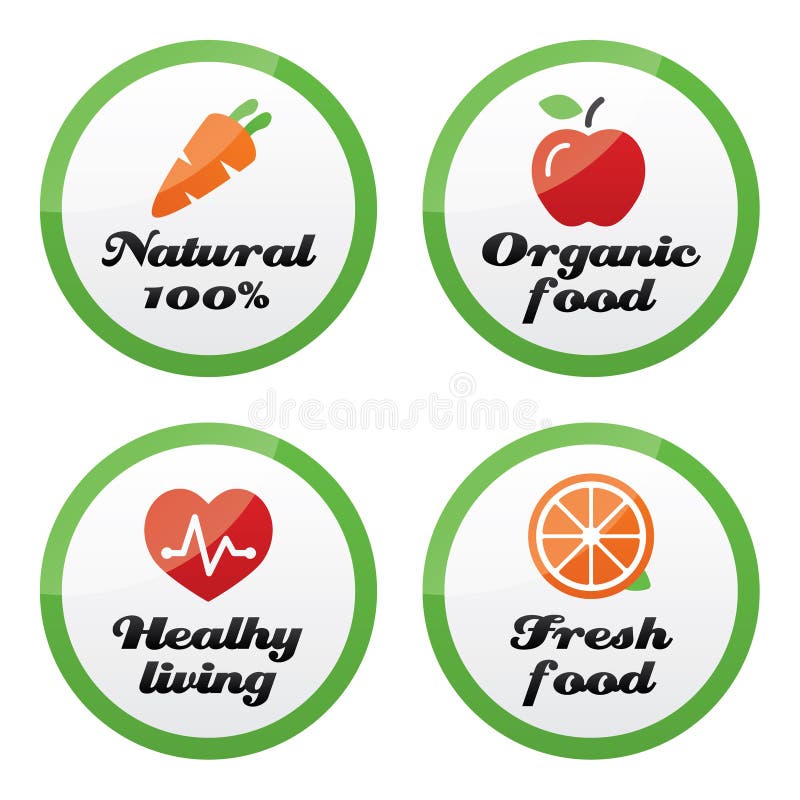 Garden Fresh Produce Sticker Stock Vector - Illustration of glossy ...