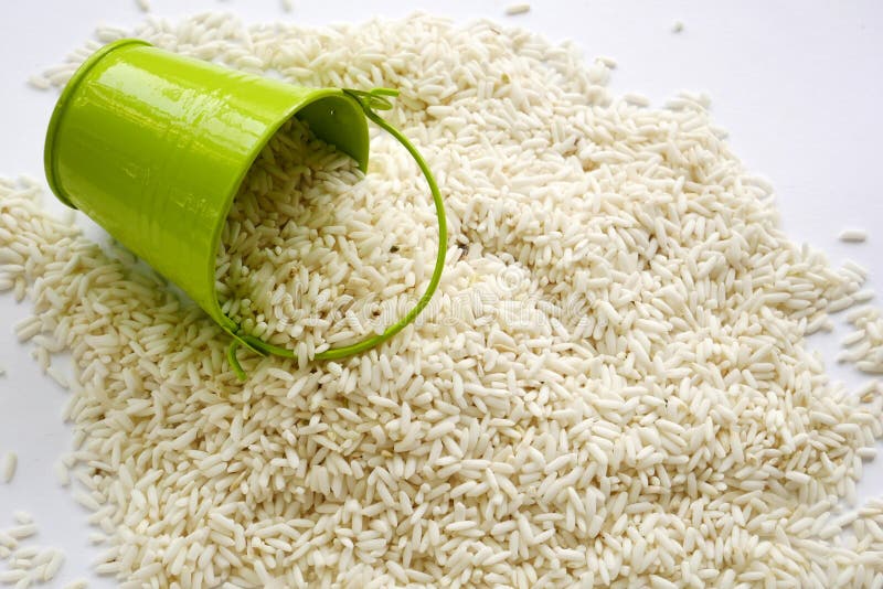 Organic Grain Rice, White Long Grain Rice. Stock Image Image of