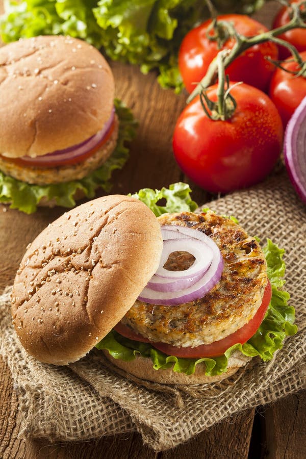 Organic Grilled Black Bean Burger Stock Photo Image of grilled