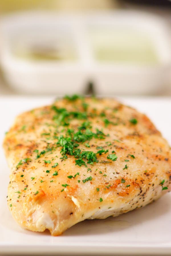 Grilled Chicken Breast And Pasta Stock Image Image of homemade