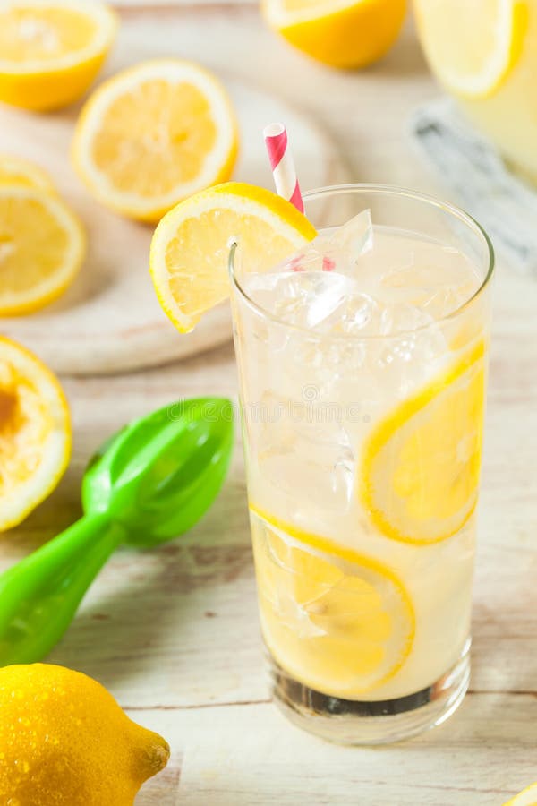 Organic Homemade Fresh Squeeze Lemonade Stock Photo - Image of ...