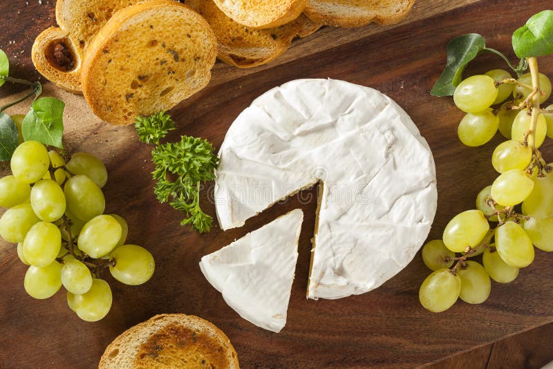 Organic Homemade White Brie Cheese Stock Photo Image of ingredient