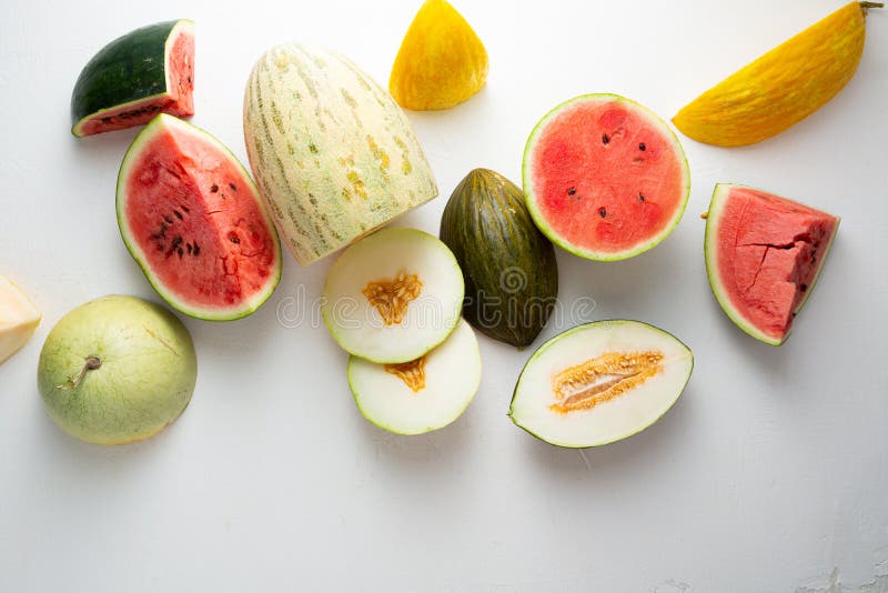 Melons and watermelon stock photo. Image of fruit, ball 24731520