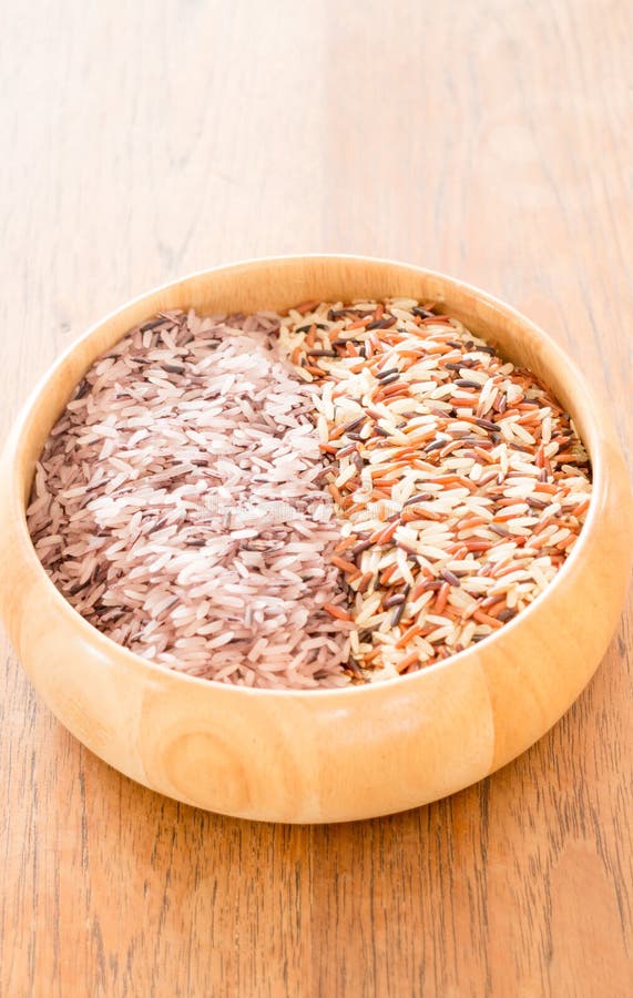 Organic Multi Whole Grain of Jasmine Rice Stock Photo Image of