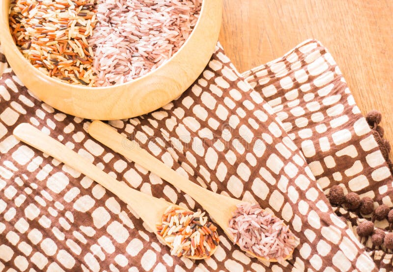 Organic Multi Whole Grain of Jasmine Rice Stock Photo Image of eating, carbohydrate 53364162