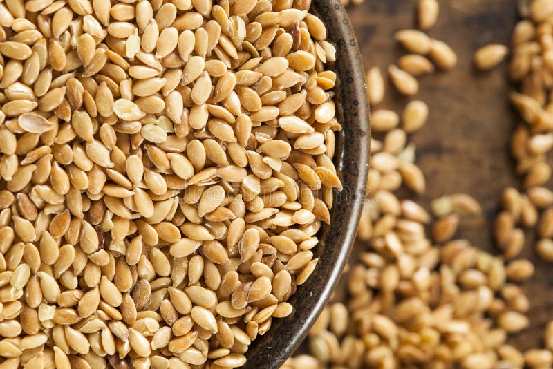Organic Raw Flax Seeds stock photo. Image of food, fiber 39371732