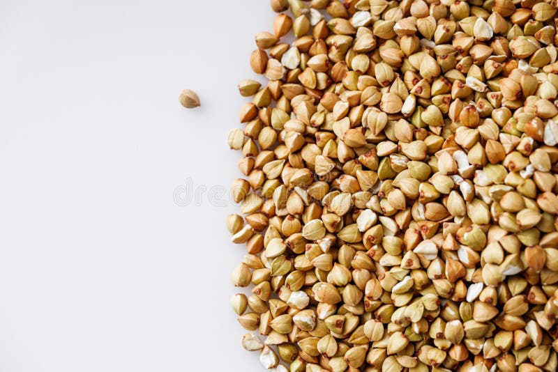 Organic Raw Green Buckwheat on a White Background Stock Image Image of vegetarian, ingredient