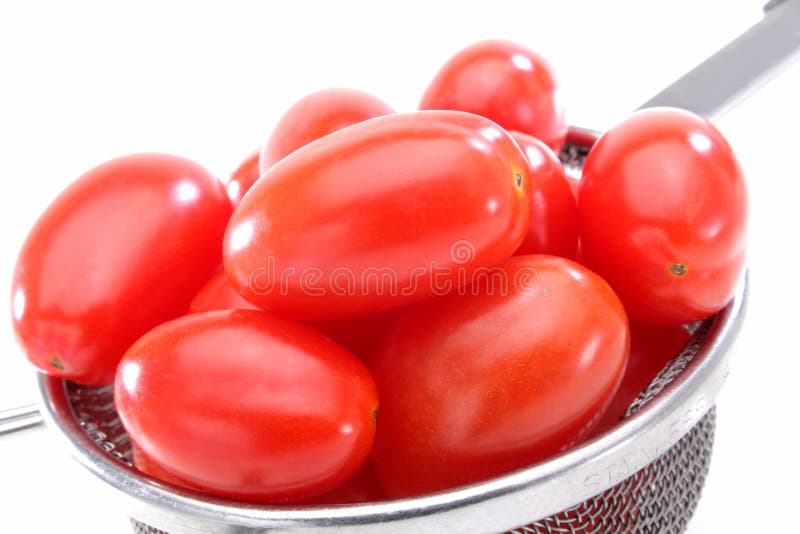 Organic red grape tomatoes stock image. Image of tomato 4036923