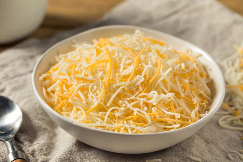 Organic Shredded Mexican Cheese Stock Photo Image of freshness