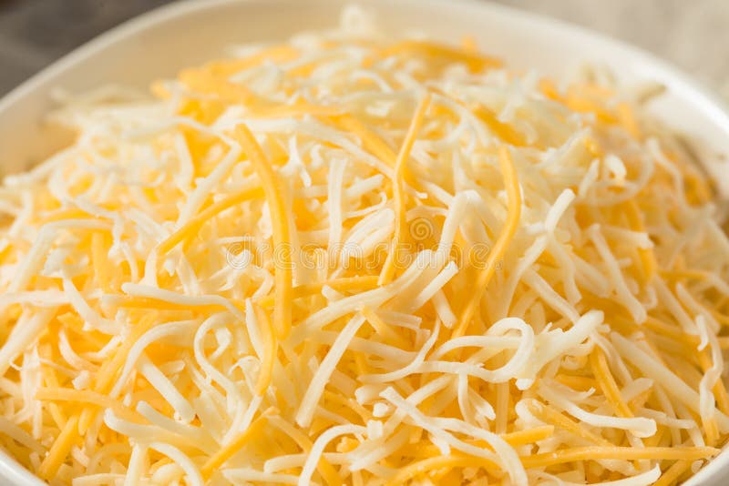 Organic Shredded Mexican Cheese Stock Image Image of freshness