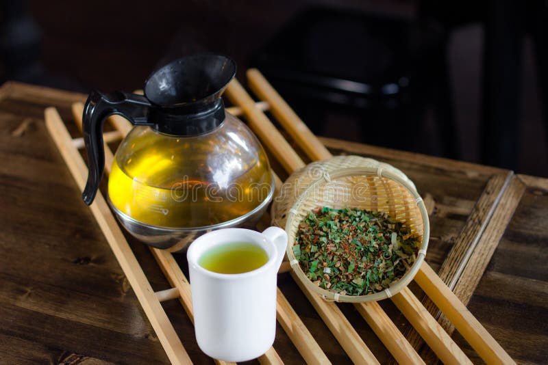 Organic Hot Thai Herbal Tea Stock Image Image of teas, green 107483137