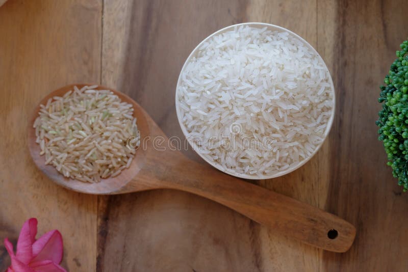 Organic thai jasmine rice stock image. Image of organic 80463123