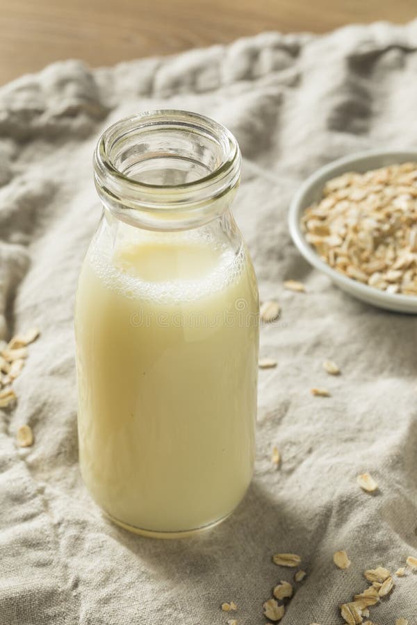 Organic White Oat Milk stock image. Image of dairy, fresh 124491475