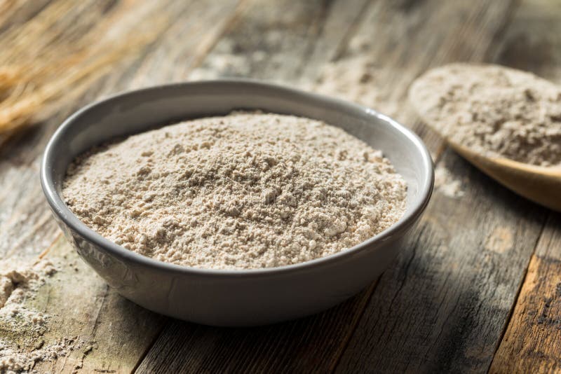 Organic Whole Wheat Flour stock image. Image of food 147134325