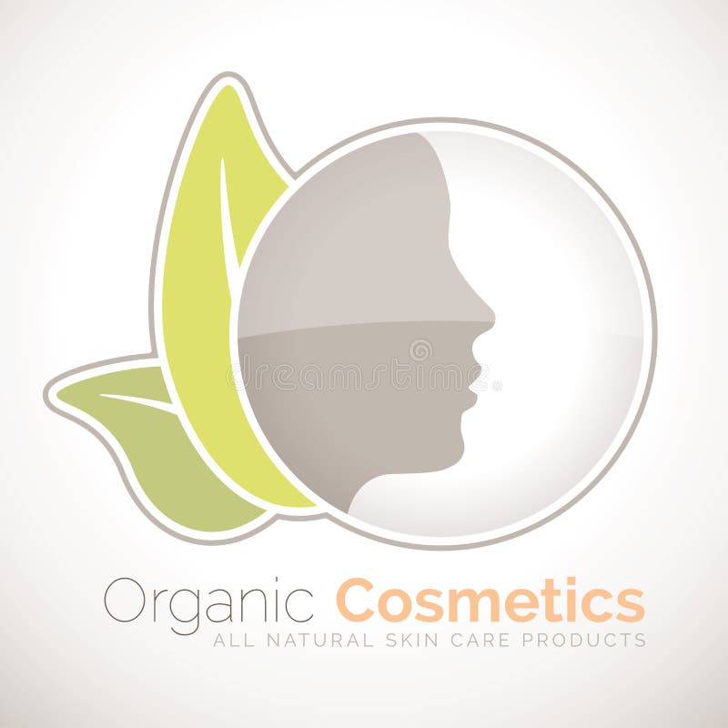 Organicznie kosmetyka symbol dla wszystkie naturalnych skóry opieki produktów ilustracji Organicznie kosmetyka symbol dla wszystkie naturalnych skóry opieki produktów ilustracji
