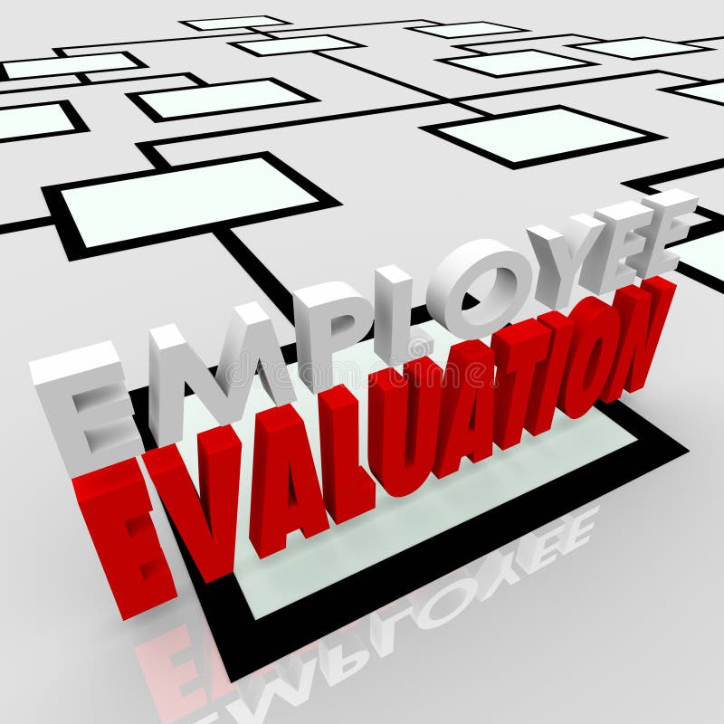 Organigramma degli Employee Evaluation Performance Review Company illustrazione vettoriale Organigramma degli Employee Evaluation Performance Review Company illustrazione vettoriale
