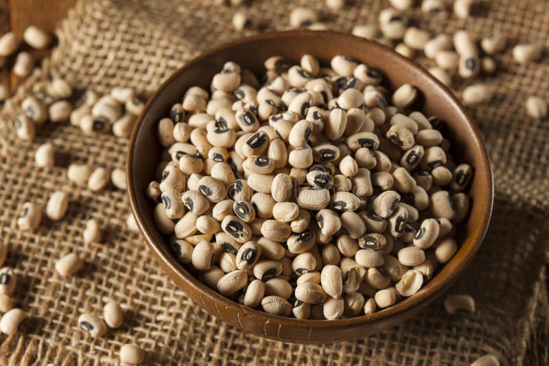 Organisch Droog Black Eyed Peas stock foto Organisch Droog Black Eyed Peas stock foto