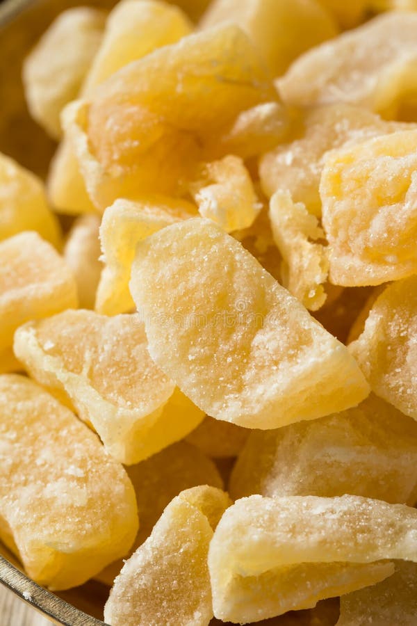 Organisch Zoet Geglaceerd Ginger Treats royalty-vrije stock fotografie Organisch Zoet Geglaceerd Ginger Treats royalty-vrije stock fotografie