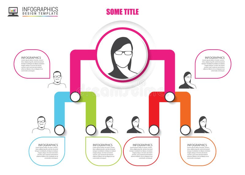 Organizaci mapy infographics projekt Infographics wektor ilustracji Organizaci mapy infographics projekt Infographics wektor ilustracji