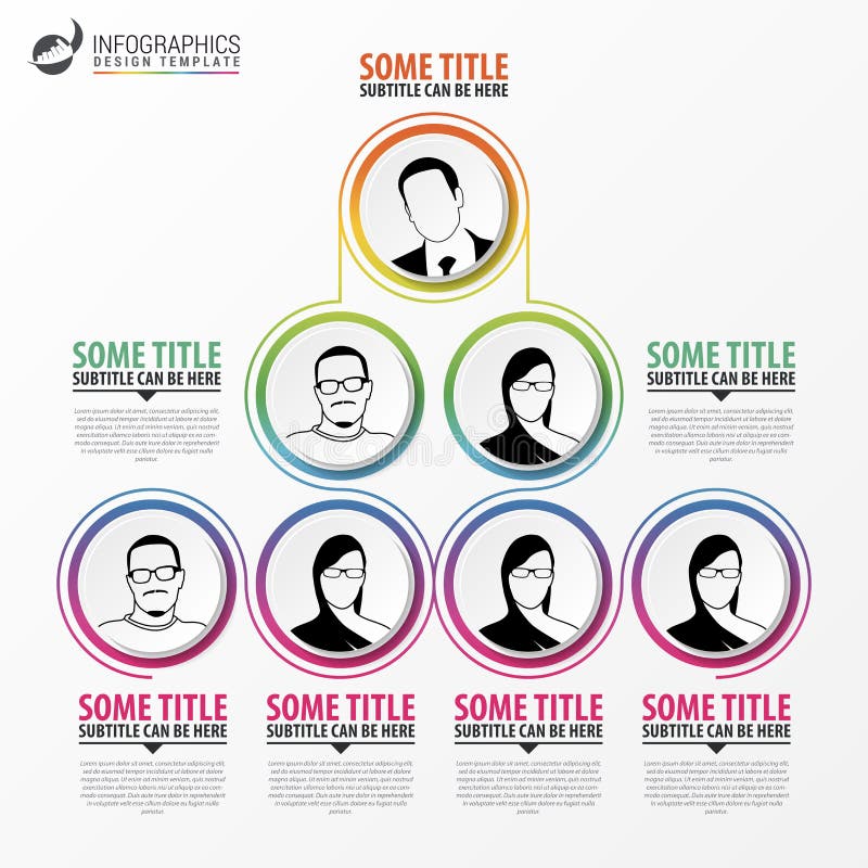 Organizaci mapy infographics projekt Infographics wektor royalty ilustracja Organizaci mapy infographics projekt Infographics wektor royalty ilustracja