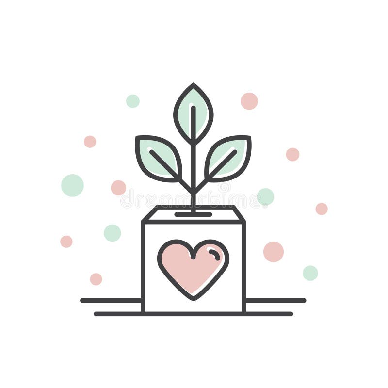 Organizaciones sin ánimo de lucro y centro de la donación Crecimiento del negocio, símbolos Fundraising, etiqueta del proyecto de libre illustration Organizaciones sin ánimo de lucro y centro de la donación Crecimiento del negocio, símbolos Fundraising, etiqueta del proyecto de libre illustration