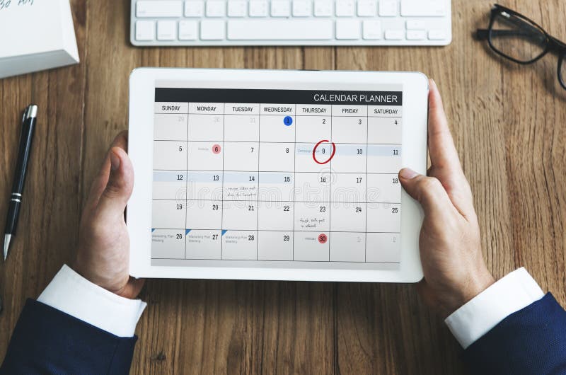Organizador Urgency da gestão do memorando da programação de nomeação do calendário