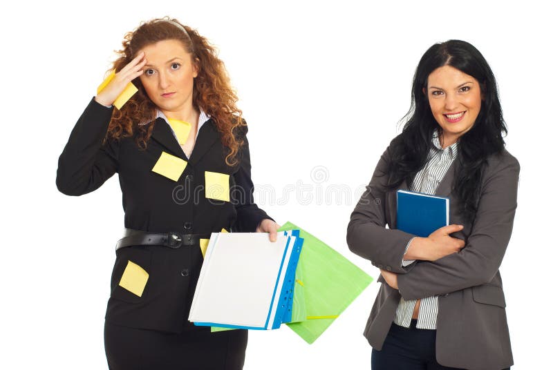 Organized and disorganized business women