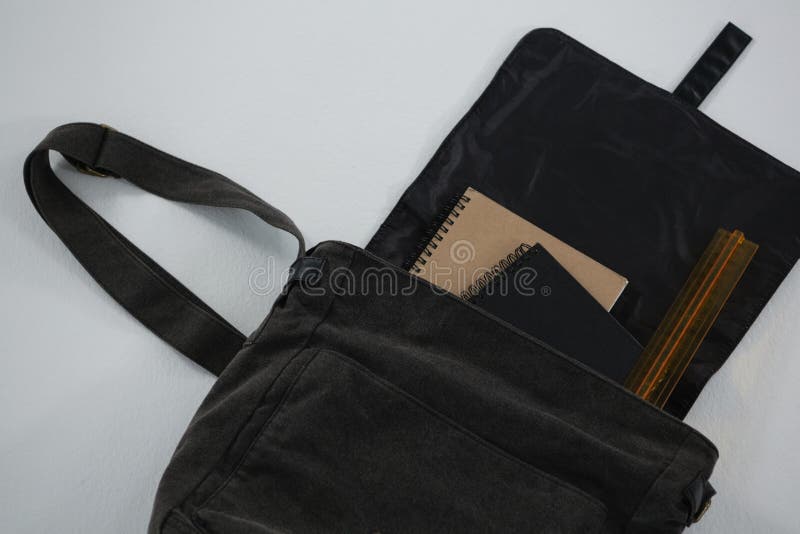 Organizer and Scale in Sling Bag Stock Photo Image of childhood