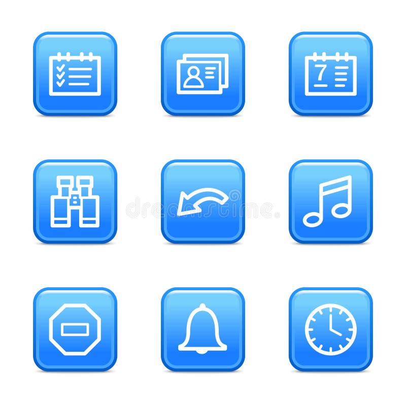 Organizer web icons vector illustration Organizer web icons vector illustration