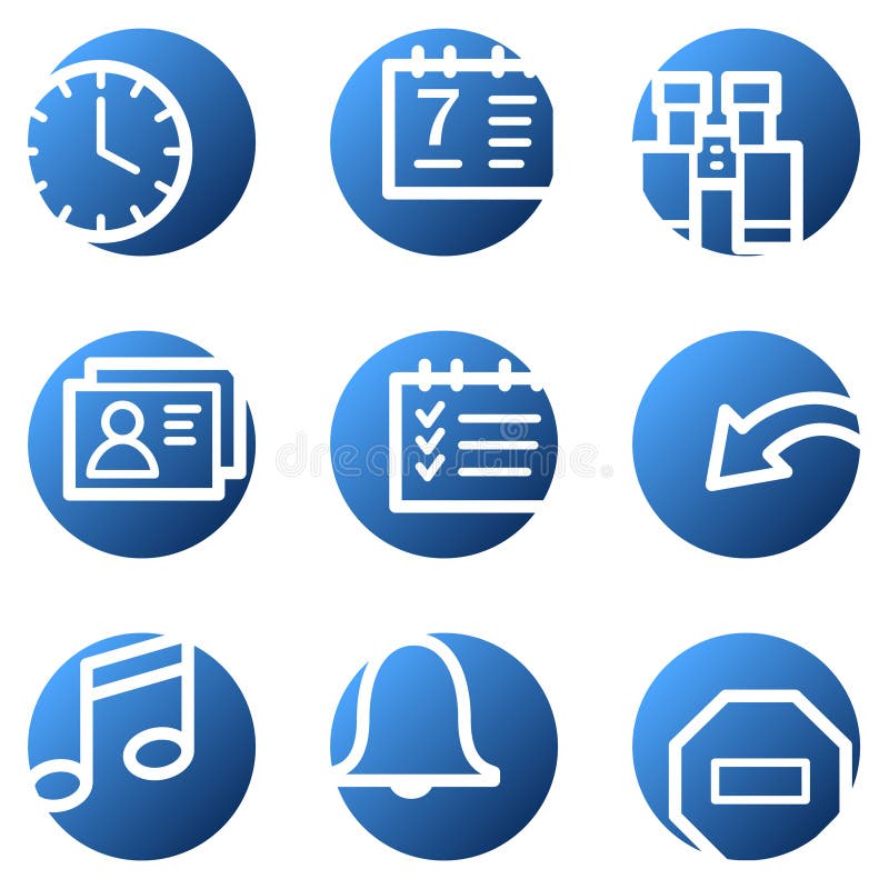 Organizer web icons vector illustration Organizer web icons vector illustration