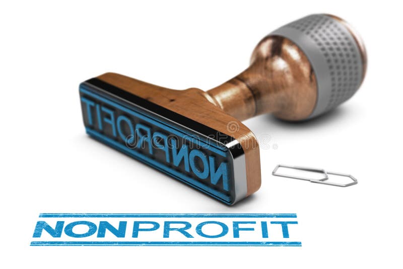 Organizzazione no-profit o associazione, timbro di gomma sopra la B bianca royalty illustrazione gratis Organizzazione no-profit o associazione, timbro di gomma sopra la B bianca royalty illustrazione gratis
