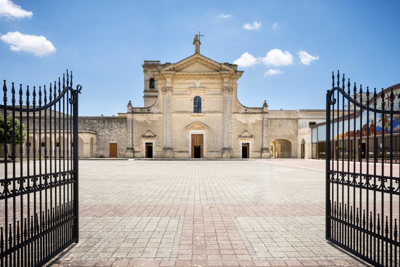 Santuario Di San Cosimo Alla Macchia Oria. Santuario Di San Cosimo Alla Macchia. Puglia, Apulia, Italy Stock