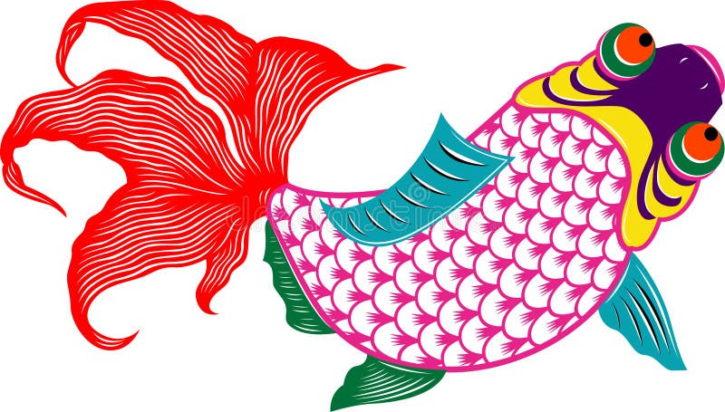 Koi fish tattoo stock vector. Illustration of color, fish - 35695079