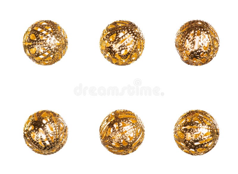 Oriental Decorative Golden Balls Stock Photo Image of craft