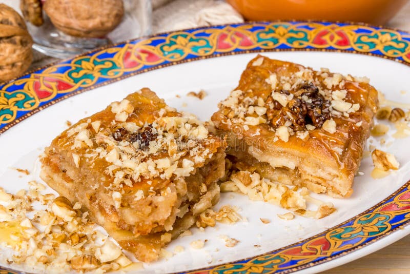 Oriental Dessert Halva With Pistachio, Almond, Cashew Nuts, Peanut