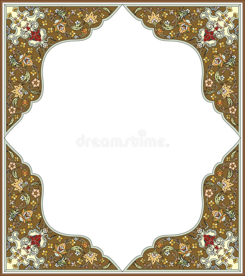 Oriental garnished frame