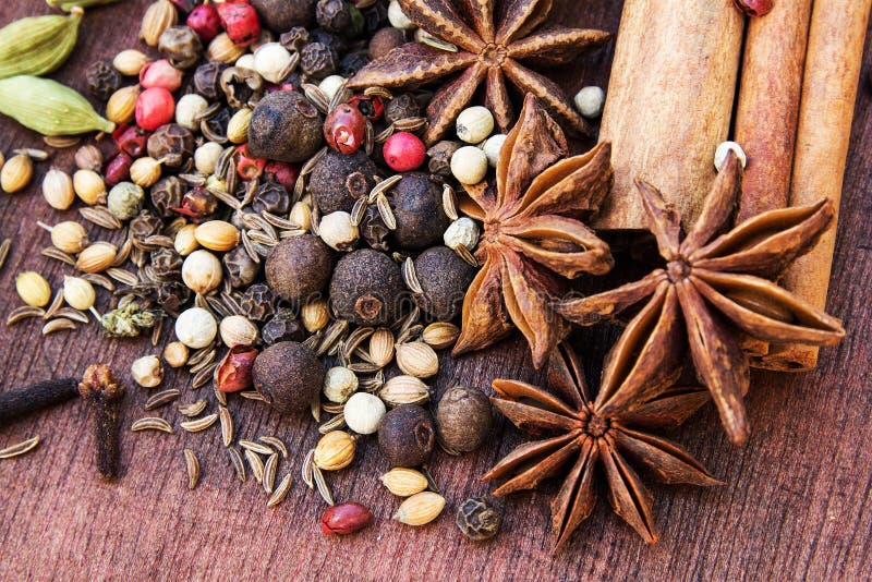 Oriental herbs stock photo. Image of cinnamon, cooks 56787422